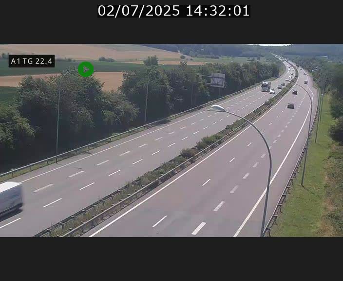 <h2>Traffic live webcam Luxembourg Flaxweiler - A1 direction Luxembourg - BK 22.4</h2>