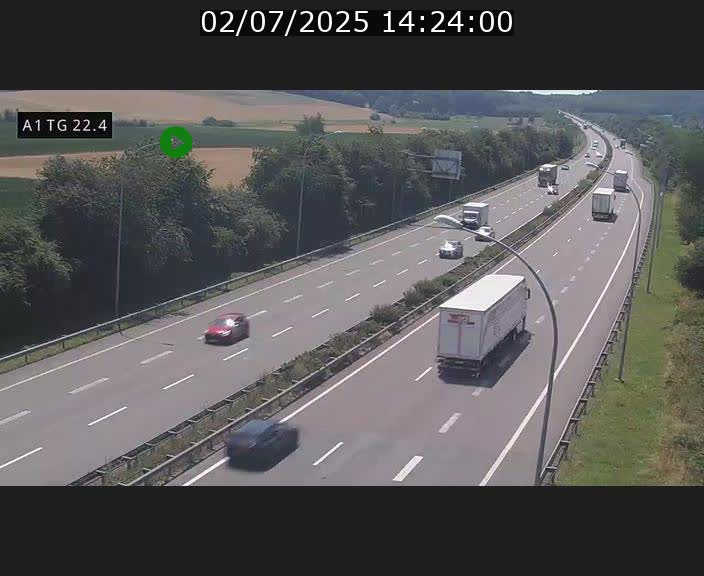 <h2>Traffic live webcam Luxembourg Flaxweiler - A1 direction Luxembourg - BK 22.4</h2>
