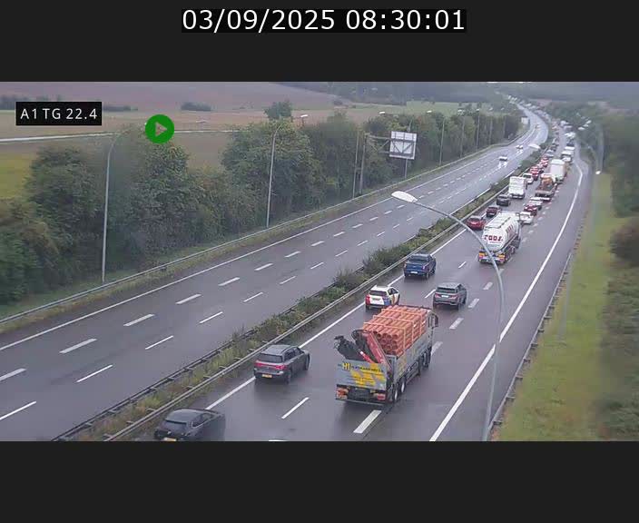 <h2>Traffic live webcam Luxembourg Flaxweiler - A1 direction Luxembourg - BK 22.4</h2>
