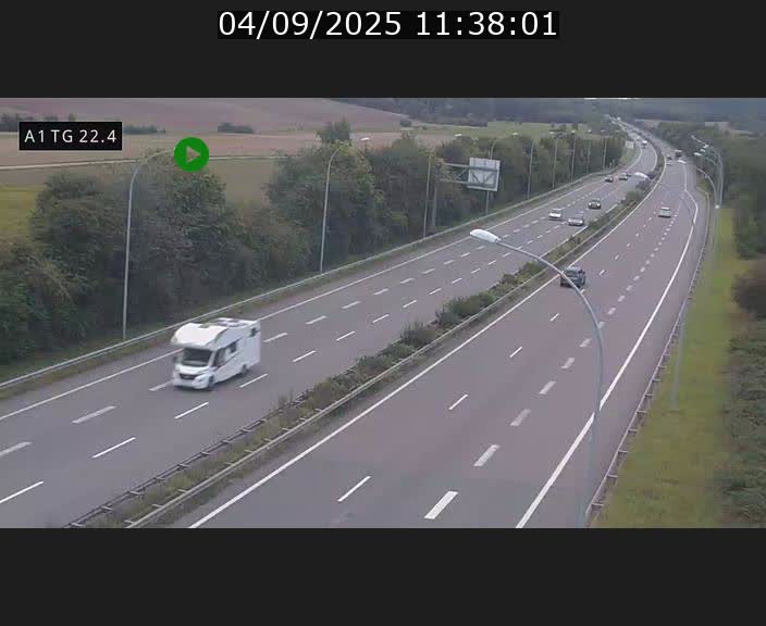 <h2>Traffic live webcam Luxembourg Flaxweiler - A1 direction Luxembourg - BK 22.4</h2>
