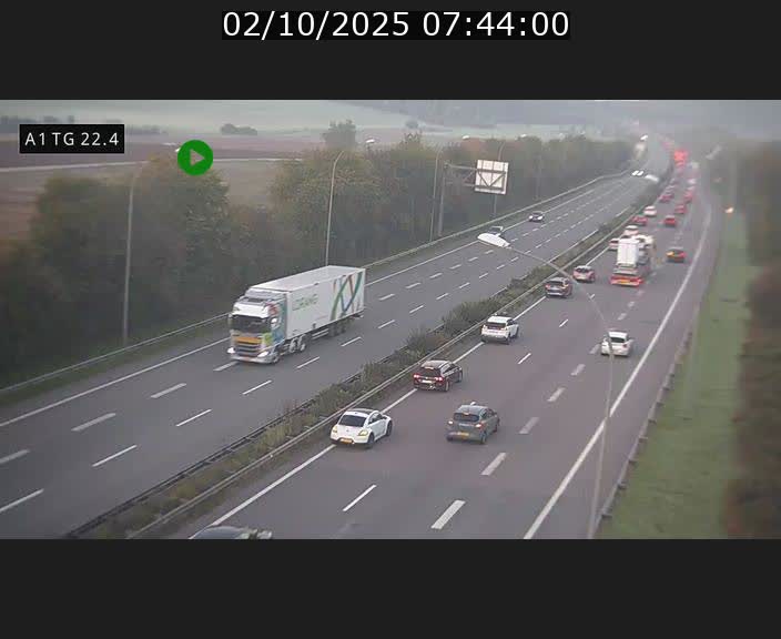 <h2>Traffic live webcam Luxembourg Flaxweiler - A1 direction Luxembourg - BK 22.4</h2>