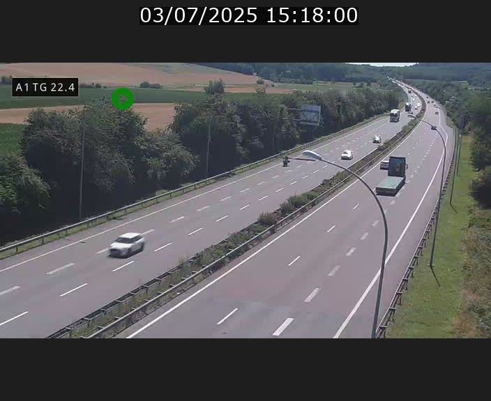 <h2>Traffic live webcam Luxembourg Flaxweiler - A1 direction Luxembourg - BK 22.4</h2>