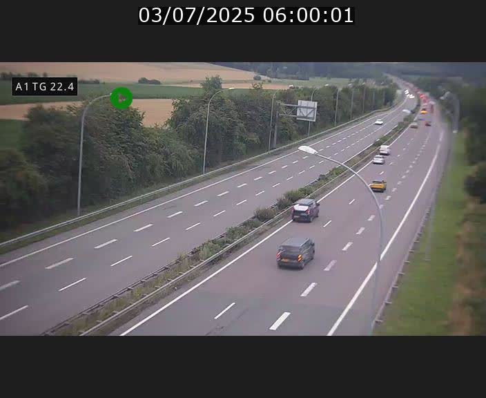 <h2>Traffic live webcam Luxembourg Flaxweiler - A1 direction Luxembourg - BK 22.4</h2>