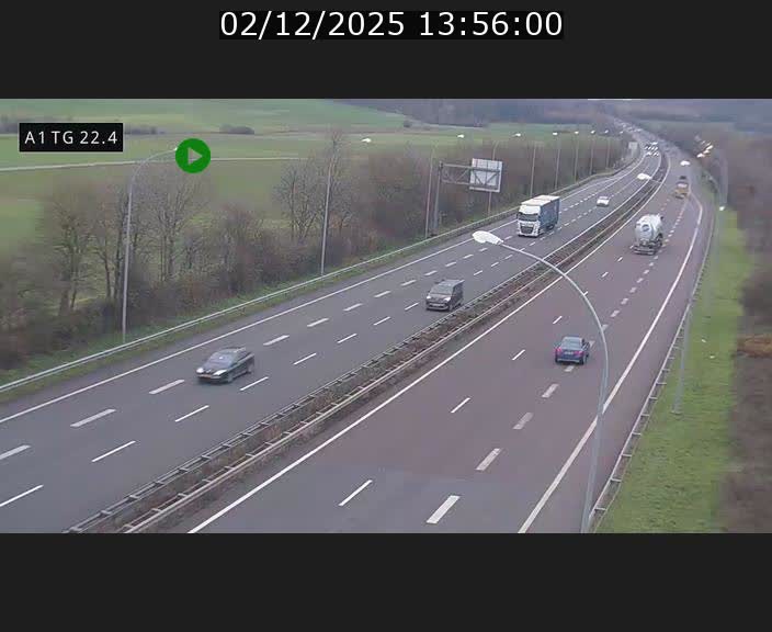 <h2>Traffic live webcam Luxembourg Flaxweiler - A1 direction Luxembourg - BK 22.4</h2>