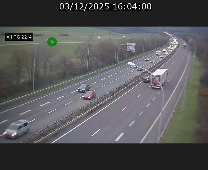 <h2>Traffic live webcam Luxembourg Flaxweiler - A1 direction Luxembourg - BK 22.4</h2>