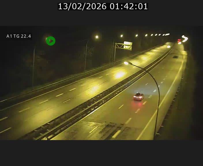 Traffic live webcam Luxembourg Flaxweiler - A1 direction Luxembourg - BK 22.4