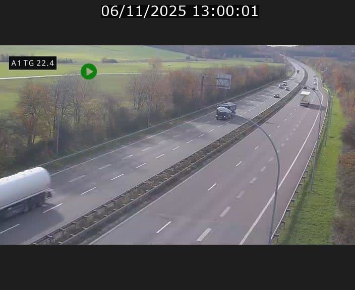 <h2>Traffic live webcam Luxembourg Flaxweiler - A1 direction Luxembourg - BK 22.4</h2>