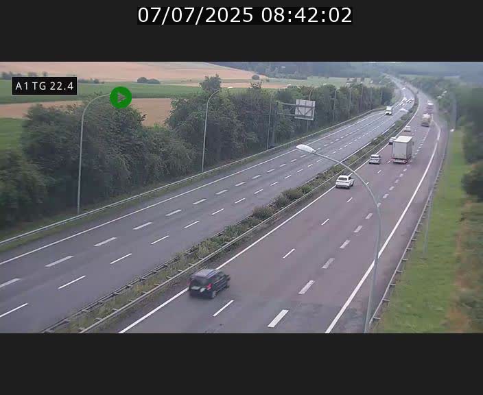 <h2>Traffic live webcam Luxembourg Flaxweiler - A1 direction Luxembourg - BK 22.4</h2>