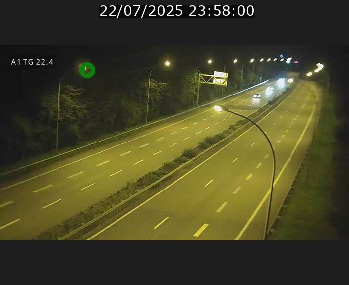 Traffic live webcam Luxembourg Flaxweiler - A1 direction Luxembourg - BK 22.4