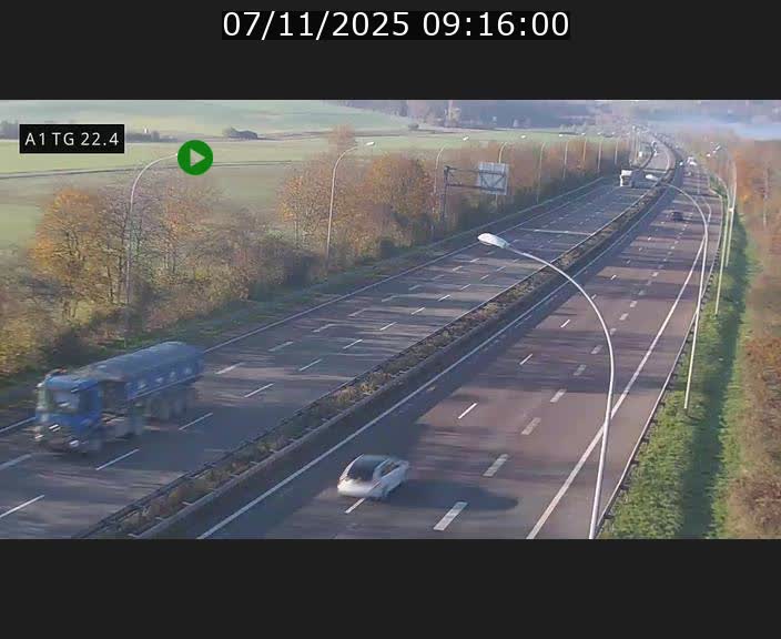 <h2>Traffic live webcam Luxembourg Flaxweiler - A1 direction Luxembourg - BK 22.4</h2>