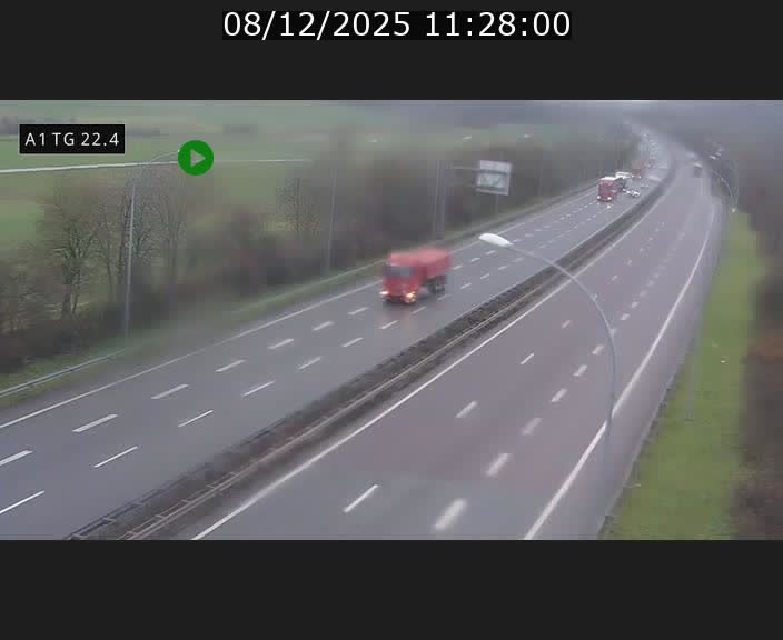 <h2>Traffic live webcam Luxembourg Flaxweiler - A1 direction Luxembourg - BK 22.4</h2>