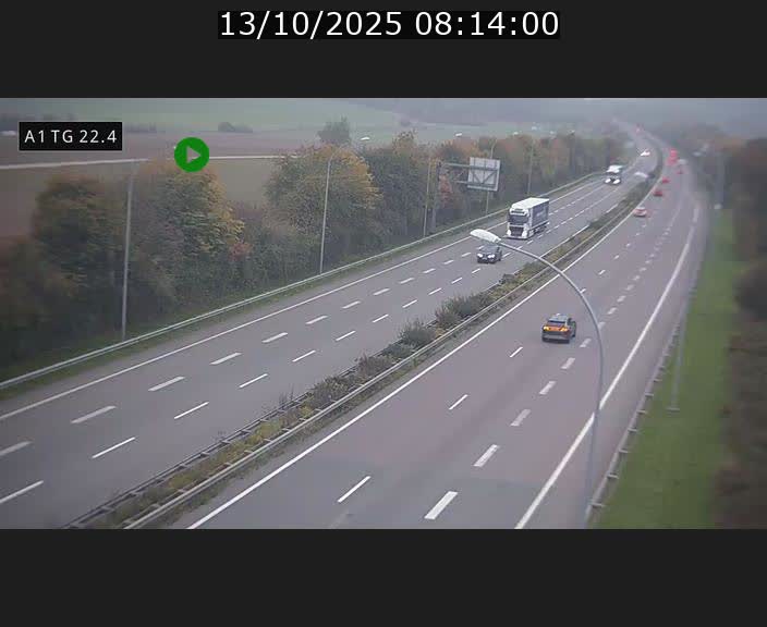 <h2>Traffic live webcam Luxembourg Flaxweiler - A1 direction Luxembourg - BK 22.4</h2>