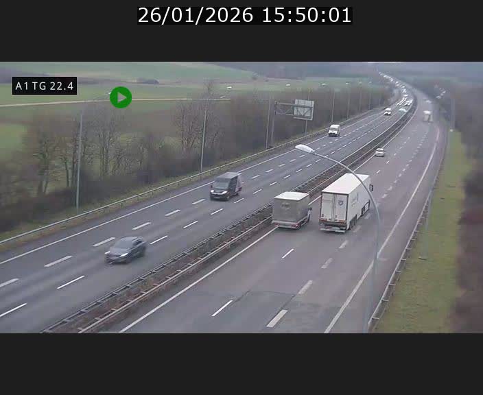 <h2>Traffic live webcam Luxembourg Flaxweiler - A1 direction Luxembourg - BK 22.4</h2>