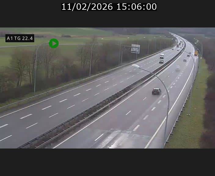 <h2>Traffic live webcam Luxembourg Flaxweiler - A1 direction Luxembourg - BK 22.4</h2>