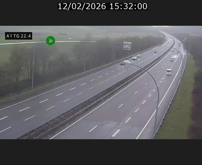 <h2>Traffic live webcam Luxembourg Flaxweiler - A1 direction Luxembourg - BK 22.4</h2>
