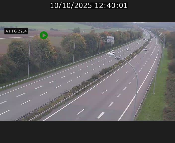 <h2>Traffic live webcam Luxembourg Flaxweiler - A1 direction Luxembourg - BK 22.4</h2>