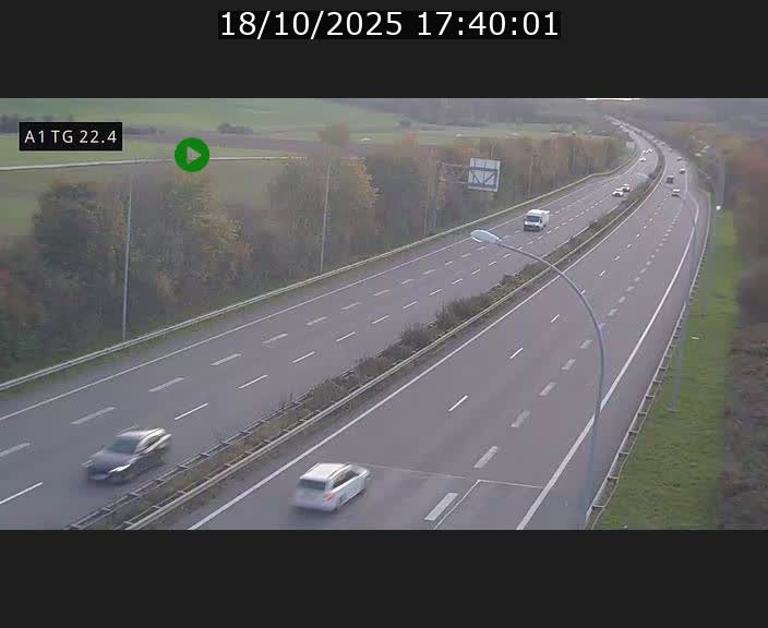 <h2>Traffic live webcam Luxembourg Flaxweiler - A1 direction Luxembourg - BK 22.4</h2>