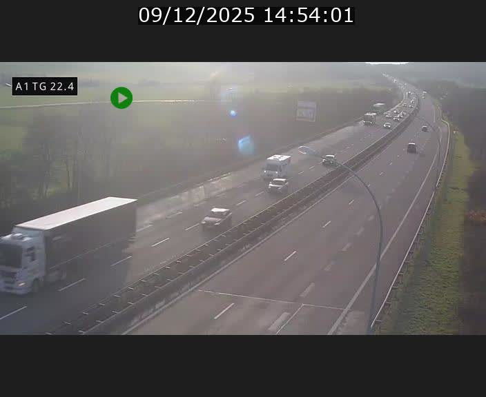<h2>Traffic live webcam Luxembourg Flaxweiler - A1 direction Luxembourg - BK 22.4</h2>