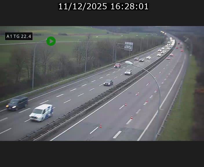 <h2>Traffic live webcam Luxembourg Flaxweiler - A1 direction Luxembourg - BK 22.4</h2>