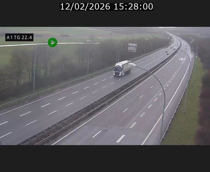 <h2>Traffic live webcam Luxembourg Flaxweiler - A1 direction Luxembourg - BK 22.4</h2>