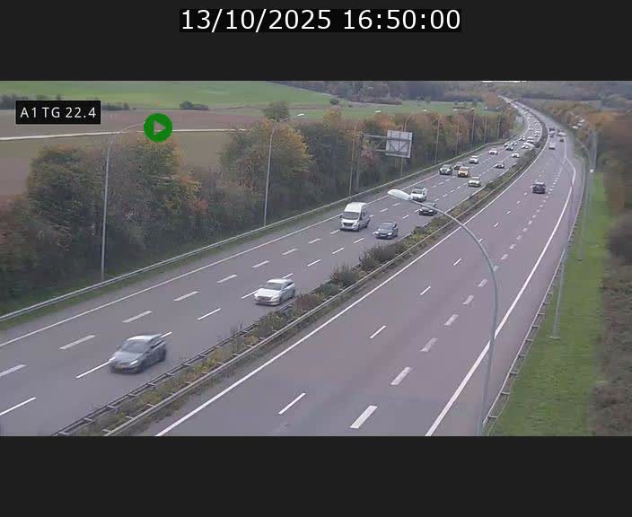 <h2>Traffic live webcam Luxembourg Flaxweiler - A1 direction Luxembourg - BK 22.4</h2>