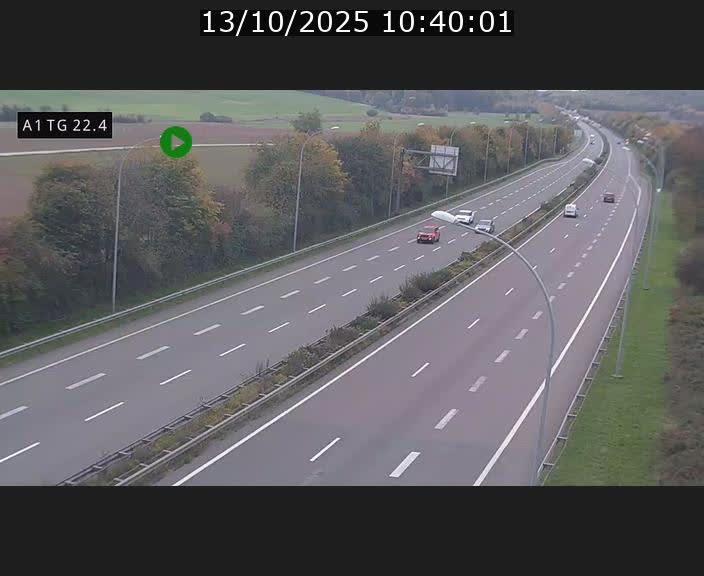 <h2>Traffic live webcam Luxembourg Flaxweiler - A1 direction Luxembourg - BK 22.4</h2>