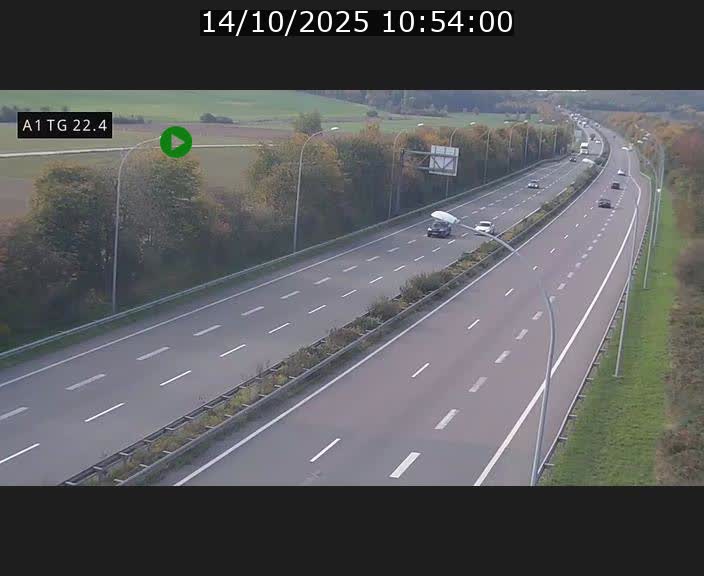 <h2>Traffic live webcam Luxembourg Flaxweiler - A1 direction Luxembourg - BK 22.4</h2>