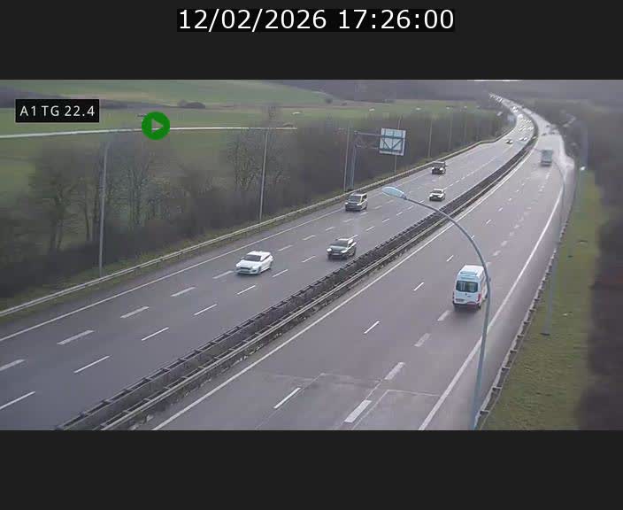 <h2>Traffic live webcam Luxembourg Flaxweiler - A1 direction Luxembourg - BK 22.4</h2>