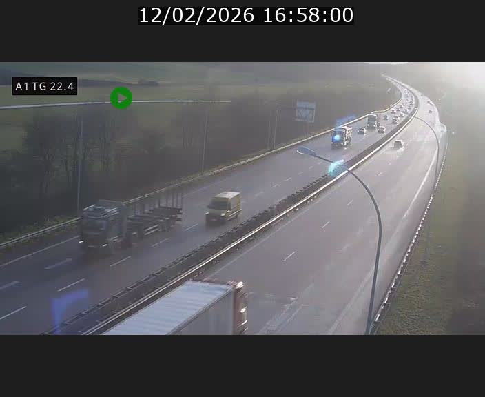 <h2>Traffic live webcam Luxembourg Flaxweiler - A1 direction Luxembourg - BK 22.4</h2>