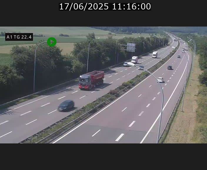 <h2>Traffic live webcam Luxembourg Flaxweiler - A1 direction Luxembourg - BK 22.4</h2>