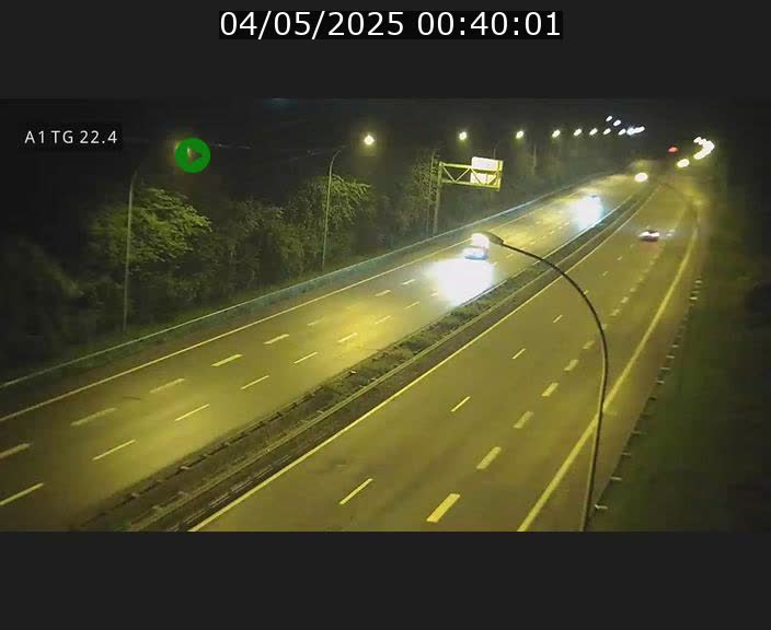 Traffic live webcam Luxembourg Flaxweiler - A1 direction Luxembourg - BK 22.4