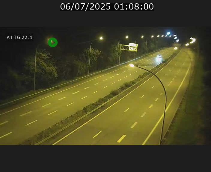 Traffic live webcam Luxembourg Flaxweiler - A1 direction Luxembourg - BK 22.4