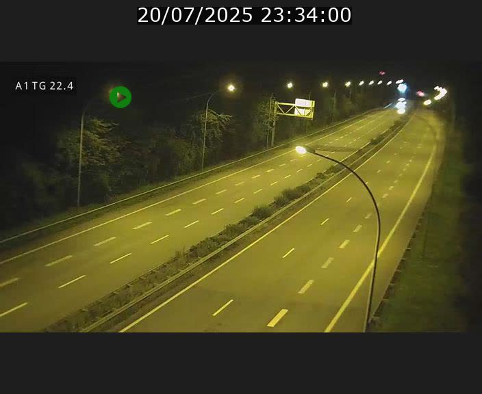 Traffic live webcam Luxembourg Flaxweiler - A1 direction Luxembourg - BK 22.4