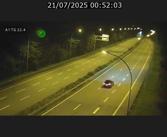 Traffic live webcam Luxembourg Flaxweiler - A1 direction Luxembourg - BK 22.4