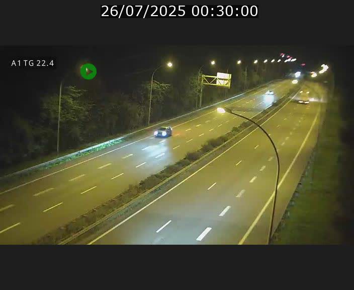 Traffic live webcam Luxembourg Flaxweiler - A1 direction Luxembourg - BK 22.4