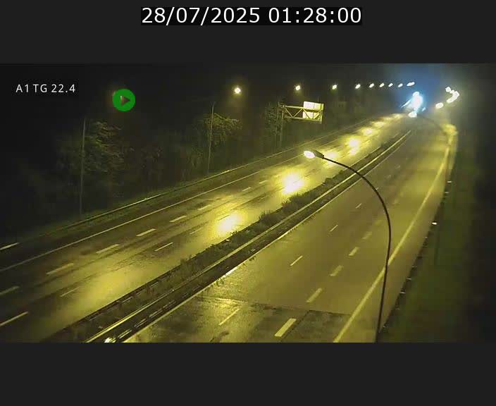 Traffic live webcam Luxembourg Flaxweiler - A1 direction Luxembourg - BK 22.4