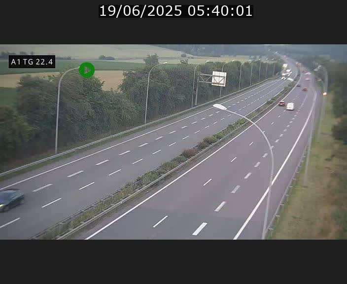 <h2>Traffic live webcam Luxembourg Flaxweiler - A1 direction Luxembourg - BK 22.4</h2>