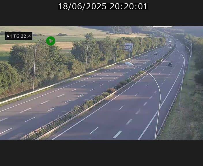 <h2>Traffic live webcam Luxembourg Flaxweiler - A1 direction Luxembourg - BK 22.4</h2>