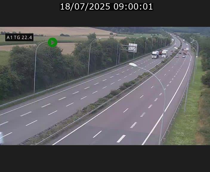 <h2>Traffic live webcam Luxembourg Flaxweiler - A1 direction Luxembourg - BK 22.4</h2>