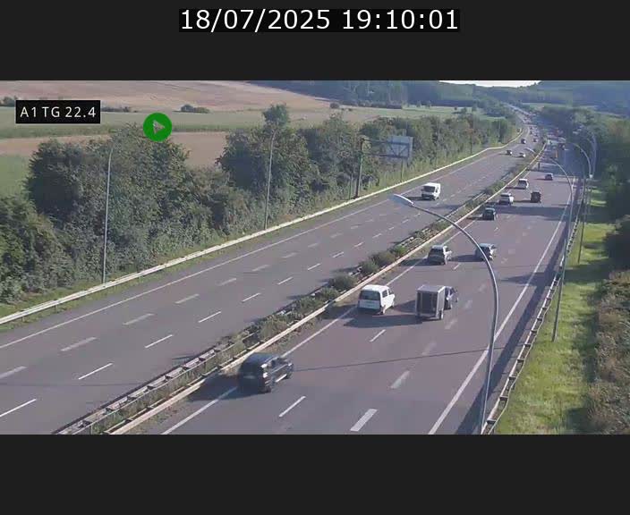 <h2>Traffic live webcam Luxembourg Flaxweiler - A1 direction Luxembourg - BK 22.4</h2>