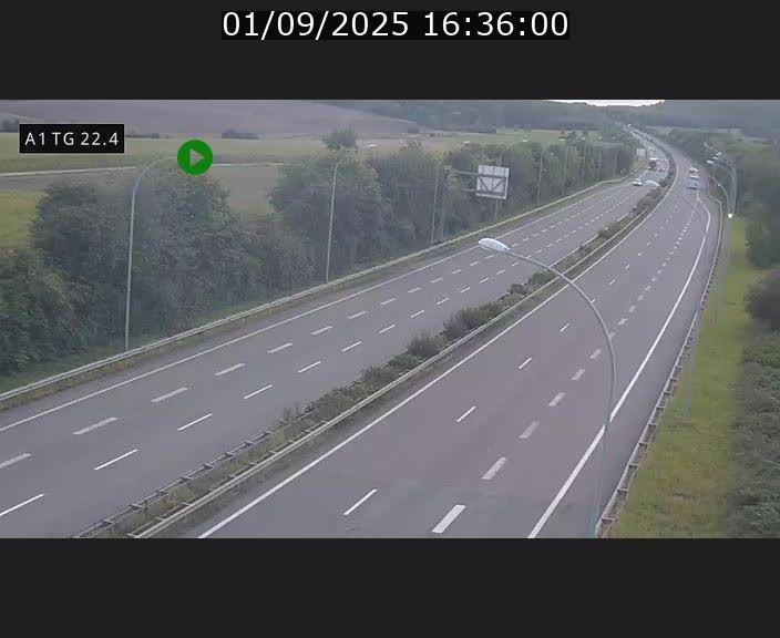 <h2>Traffic live webcam Luxembourg Flaxweiler - A1 direction Luxembourg - BK 22.4</h2>