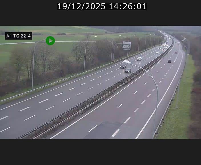 <h2>Traffic live webcam Luxembourg Flaxweiler - A1 direction Luxembourg - BK 22.4</h2>