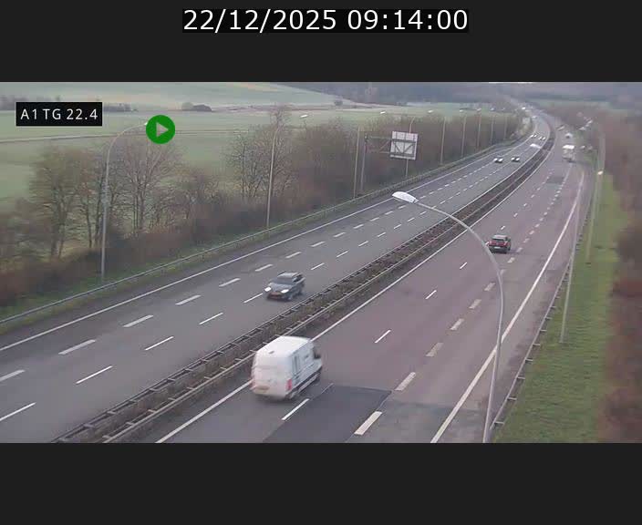 <h2>Traffic live webcam Luxembourg Flaxweiler - A1 direction Luxembourg - BK 22.4</h2>