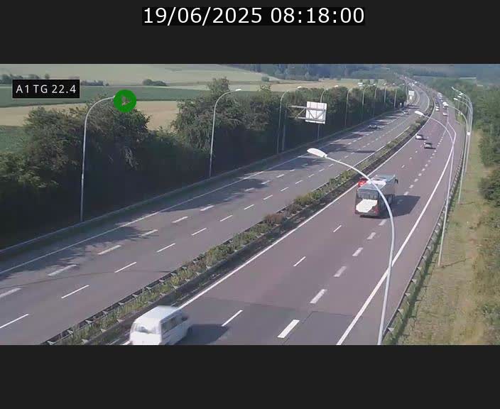 <h2>Traffic live webcam Luxembourg Flaxweiler - A1 direction Luxembourg - BK 22.4</h2>