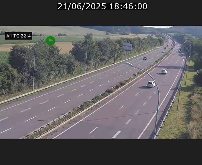 <h2>Traffic live webcam Luxembourg Flaxweiler - A1 direction Luxembourg - BK 22.4</h2>