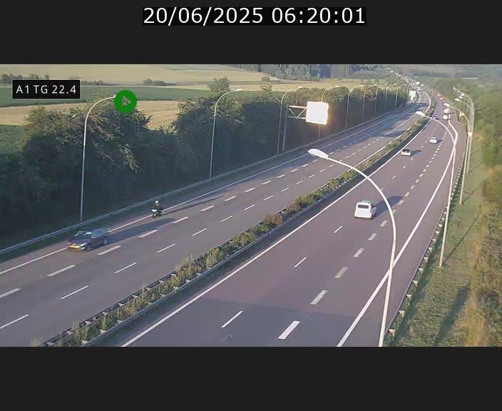 <h2>Traffic live webcam Luxembourg Flaxweiler - A1 direction Luxembourg - BK 22.4</h2>