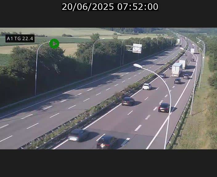 <h2>Traffic live webcam Luxembourg Flaxweiler - A1 direction Luxembourg - BK 22.4</h2>