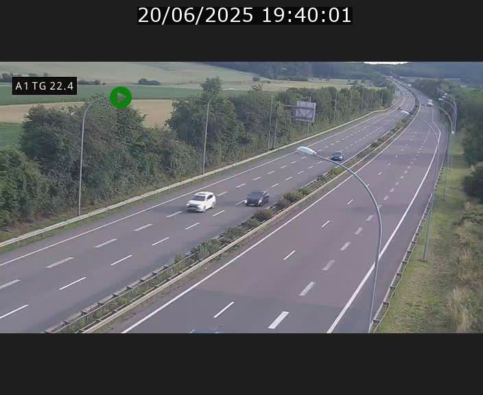 <h2>Traffic live webcam Luxembourg Flaxweiler - A1 direction Luxembourg - BK 22.4</h2>