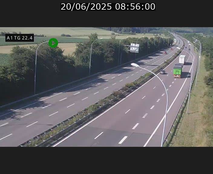 <h2>Traffic live webcam Luxembourg Flaxweiler - A1 direction Luxembourg - BK 22.4</h2>