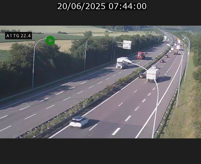 <h2>Traffic live webcam Luxembourg Flaxweiler - A1 direction Luxembourg - BK 22.4</h2>